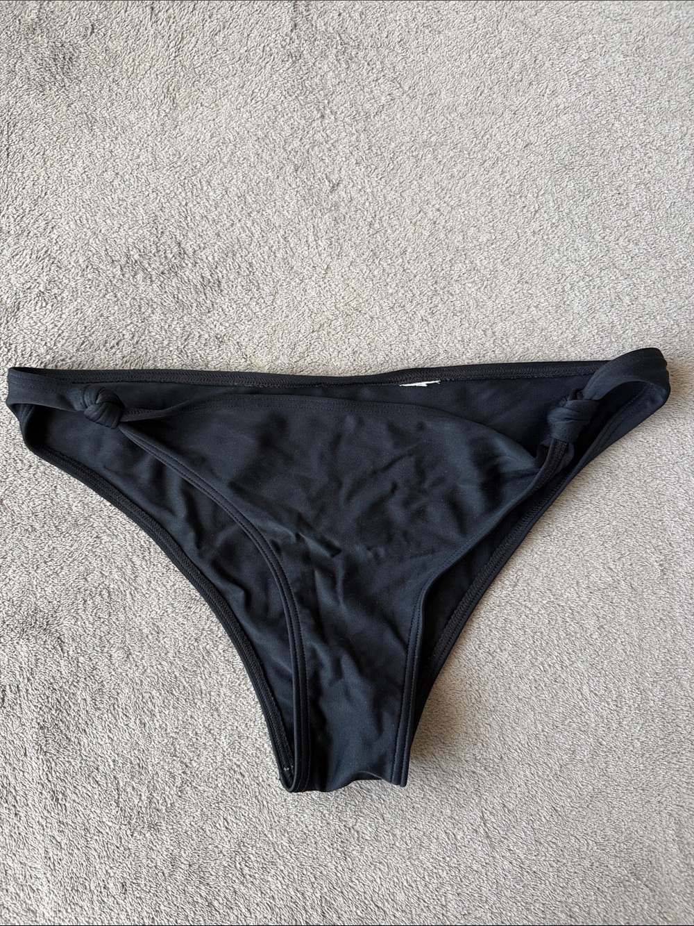 Abercrombie & Fitch Black Knot-Side Bikini Bottom